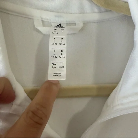 Adidas white pearl essence Tiro track jacket - Picture 5 of 6